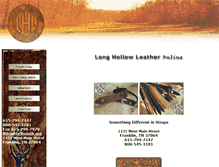 Tablet Screenshot of longhollowleather.com